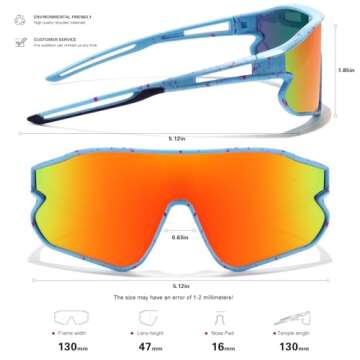 SEKKAF Kids Polarized Sunglasses for Sports and Play