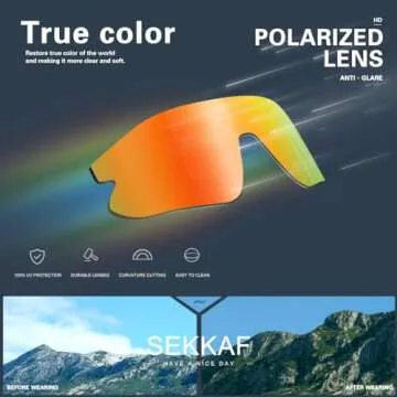 SEKKAF Kids Polarized Sunglasses for Sports and Play