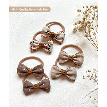 Cherssy Boutique Baby Bow Hair Ties for Girls 28 Pcs