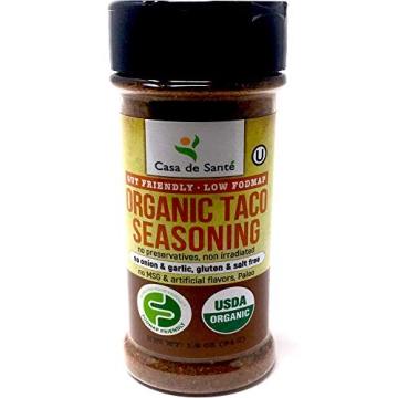 Organic Low FODMAP Certified Paleo Seasoning No Onion No Garlic Gluten-Free No Sodium No Carb Keto K...