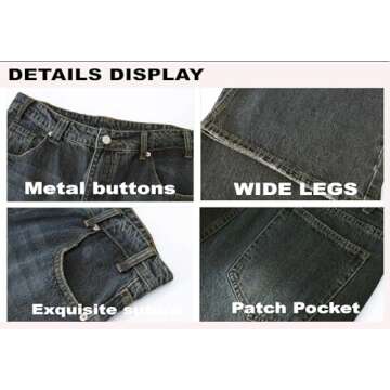 MAVQX Y2K Baggy Jeans - Stylish Unisex Denim for All