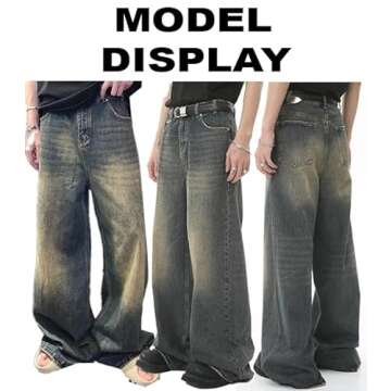 MAVQX Y2K Baggy Jeans - Stylish Unisex Denim for All