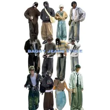 MAVQX Y2K Baggy Jeans - Stylish Unisex Denim for All