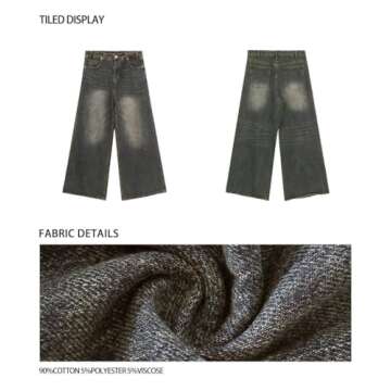 MAVQX Y2K Baggy Jeans - Stylish Unisex Denim for All
