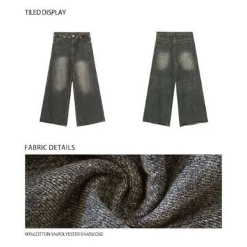 MAVQX Y2K Baggy Jeans - Stylish Unisex Denim for All