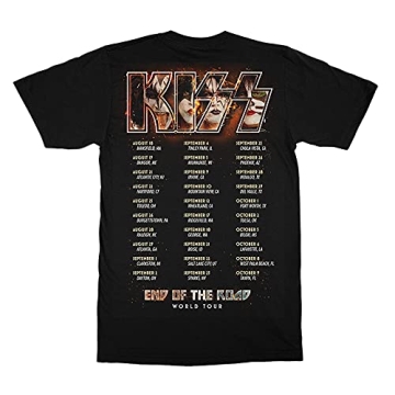 KISS Unisex Graphic T-Shirt for End of The Road Tour