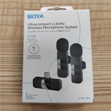 BOYA Wireless Lavalier Microphone for Clear Audio Recording
