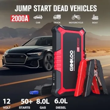 GOOLOO GP2000 Jump Starter 2000A Power USB Quick Charge