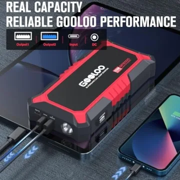 GOOLOO GP2000 Jump Starter 2000A Power USB Quick Charge