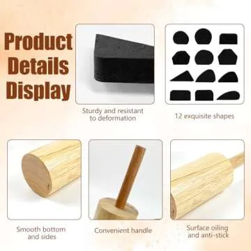 3 PCS Cup Pottery Molds and 12 PCS Pottery Mug Handle Molds, Pottery Mug Molds Pottery Tools for Clay Ceramic Molds Pottery Tools Clay Tools Mug Handle Shaping Tools for Ceramic Mug（2.3/2.7/3.1 in）