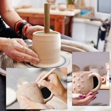 3 PCS Cup Pottery Molds and 12 PCS Pottery Mug Handle Molds, Pottery Mug Molds Pottery Tools for Clay Ceramic Molds Pottery Tools Clay Tools Mug Handle Shaping Tools for Ceramic Mug（2.3/2.7/3.1 in）