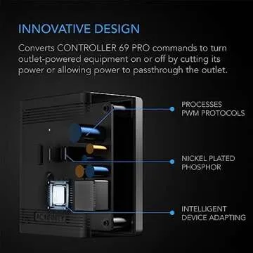 AC Infinity UIS Control Plug, Socket Adapter to Connect UIS Smart Controllers to Outlet Devices