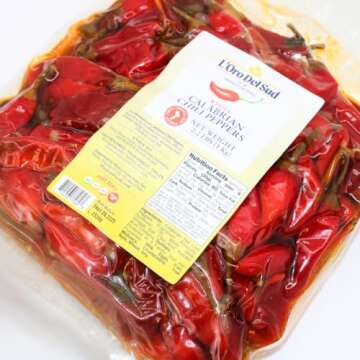 L'Oro Del Sud Authentic Calabrian Chili Peppers in Oil 2.2 lb