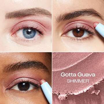 ALLEYOOP 11th Hour Cream Eye Shadow Stick - Gotta Guava (Shimmer) - Award-winning Eyeshadow Stick - ...