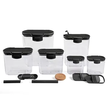 Progressive ProKeeper Baker's Airtight Kitchen Storage Set - Flour, Sugar, More