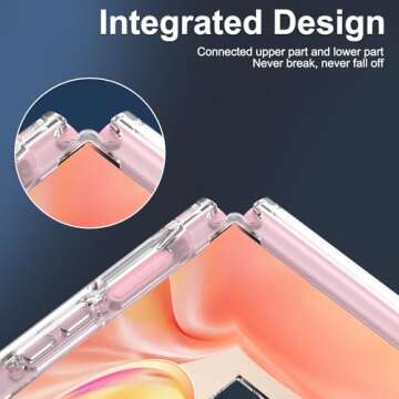 RMOCR for Samsung Galaxy Z Flip 6 Case, Clear Shockproof Phone Cover, Ultra-Thin Slim Fit Hard PC Protective Cases for Samsung Z Flip 6, Clear