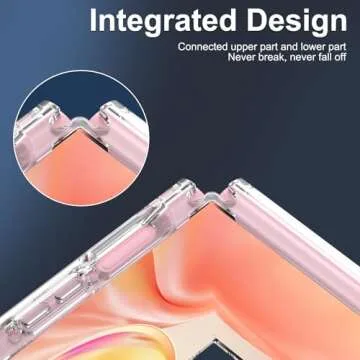 RMOCR for Samsung Galaxy Z Flip 6 Case, Clear Shockproof Phone Cover, Ultra-Thin Slim Fit Hard PC Protective Cases for Samsung Z Flip 6, Clear