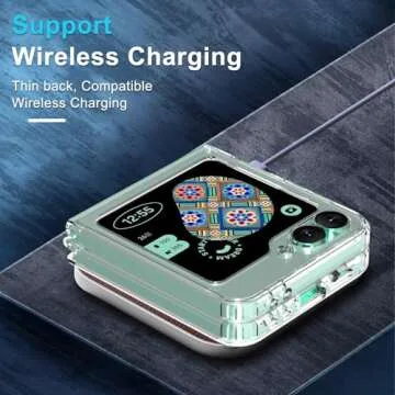 RMOCR for Samsung Galaxy Z Flip 6 Case, Clear Shockproof Phone Cover, Ultra-Thin Slim Fit Hard PC Protective Cases for Samsung Z Flip 6, Clear