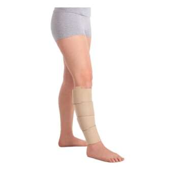 Juzo Reversible Versatile Support 30-60mmHg Calf Compression Wrap, Beige, S Long