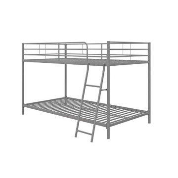 DHP Junior Twin Bunk Bed Ideal for Small Spaces with Full Guardrails