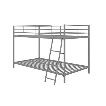 DHP Junior Twin Bunk Bed Ideal for Small Spaces with Full Guardrails