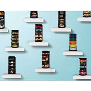 ELYPRO Premium Acrylic Belt Organizer - Sleek, Multi-Functional Storage for Belts, Jewelry, Makeup &...