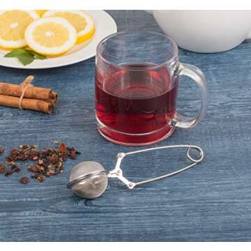 Snap Mesh Ball Tea Infusers for Loose Leaf Tea
