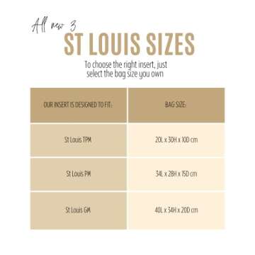 Divitize Premium Bag Organizer fits St louis PM Bag Organizer and St Louis GM Tote Bag Insert, Handmade 2mm Double Layered Oval Shaped Felt Snug Sturdy Silver Zipper (For St Louis GM, Scarlet)