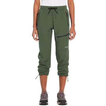 BALEAF Women's Hiking Pants Quick Dry Water Resistant Lightweight Joggers Pant for All Seasons Elast...