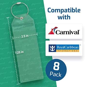 Durable Waterproof Luggage Tags for Cruise Travelers