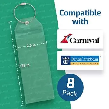 Durable Waterproof Luggage Tags for Cruise Travelers