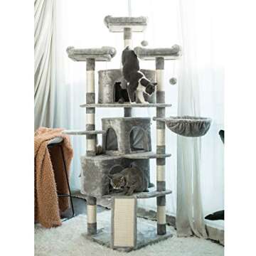 Hey-brother 73.4 inch XL Cat Tower for All Cats