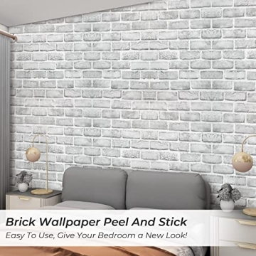 Coavas Faux Brick Wallpaper - Easy Peel and Stick Design