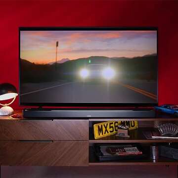 Bose Smart Ultra Soundbar, Surround Sound System for TV, Dolby Atmos Soundbar for TV Plus Alexa and Google Voice Control, Black