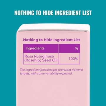 Good Molecules Pure Cold-Pressed Rosehip Seed Oil - Moisturizing, Anti-Aging Facial Oil to Plump, Balance, Hydrate - Natural Skincare for Face