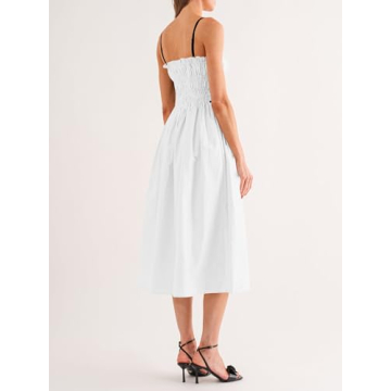 Summer Spaghetti Strap Midi Dress for Women