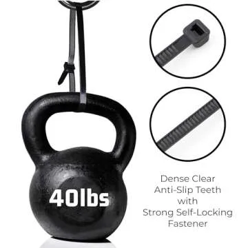 Heavy Duty Black Zip Ties - 12 In, Pack of 1000