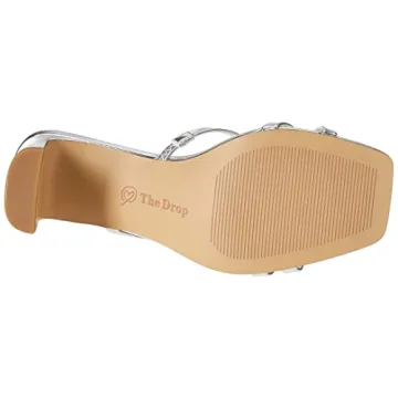 Amelie Strappy Square Toe Heeled Sandal in Silver