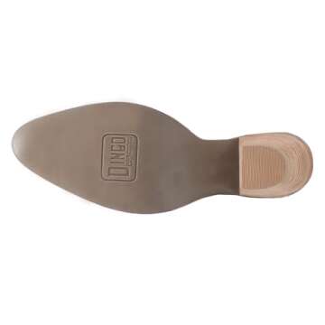 Dingo Womens Bandida Round Toe Casual Boots Ankle Mid Heel 2-3" - Red - Size 9 M