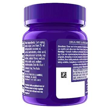 ZzzQuil PURE Zzzs Melatonin Sleep Aid Gummies, Helps You Fall Asleep Naturally, Wildberry Vanilla Flavor, Chamomile Lavender & Valerian Root, 1mg per gummy, 24 Count