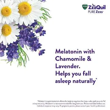 ZzzQuil PURE Zzzs Melatonin Sleep Aid Gummies, Helps You Fall Asleep Naturally, Wildberry Vanilla Flavor, Chamomile Lavender & Valerian Root, 1mg per gummy, 24 Count