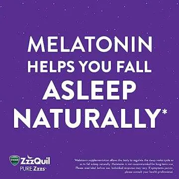 ZzzQuil PURE Zzzs Melatonin Sleep Aid Gummies, Helps You Fall Asleep Naturally, Wildberry Vanilla Flavor, Chamomile Lavender & Valerian Root, 1mg per gummy, 24 Count