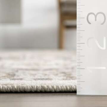 nuLOOM 3x5 Becca Traditional Tiled Area Rug - Stain Resistant Elegance for Every Room