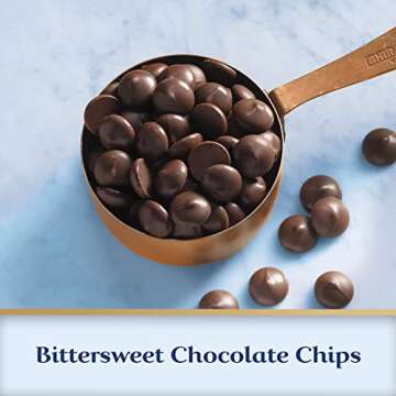 GHIRARDELLI 60% Cacao Bittersweet Chocolate Premium Baking Chips, 10 OZ Bag (6 Bags)