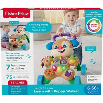 Fisher-Price Smart Stages Puppy Walker Musical Learning Toy