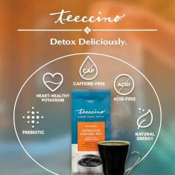 Teeccino Herbal Coffee - Caffeine-Free, Guilt-Free Indulgence