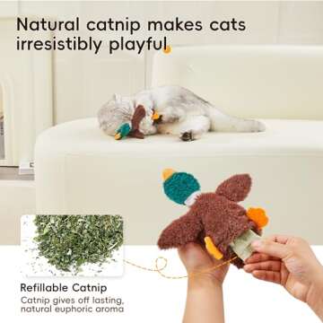 Potaroma Catnip Crinkly Toys Set for Indoor Cats
