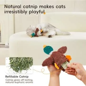 Potaroma Catnip Crinkly Toys Set for Indoor Cats