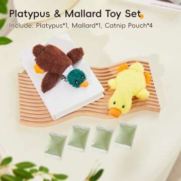 Potaroma Catnip Crinkly Toys Set for Indoor Cats