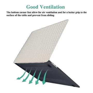 BYCeKe Chic MacBook Air Case for 15 inch 2024 2023 Release